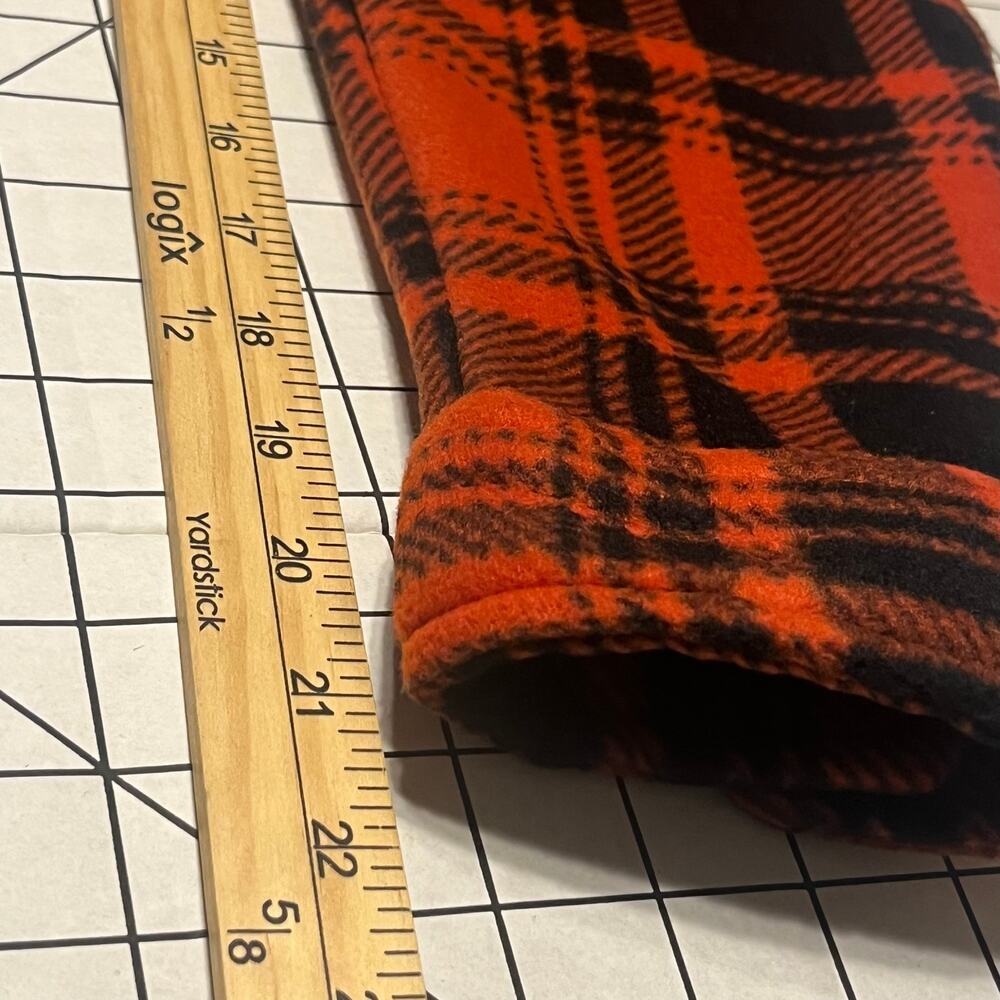 Stanley Workwear Insulated  Orange and Black Plaid Shirt M - Picture 7 of 9